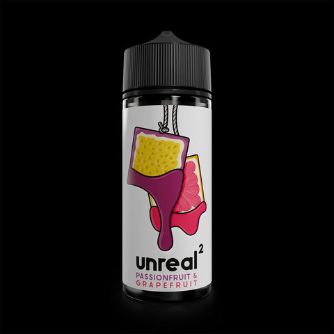 Unreal2 100ml Shortfill E-Liquid Passionfruit & Grapefruit