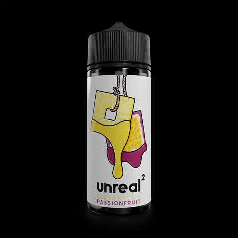 Unreal2 100ml Shortfill E-Liquid Pineapple & Passionfruit