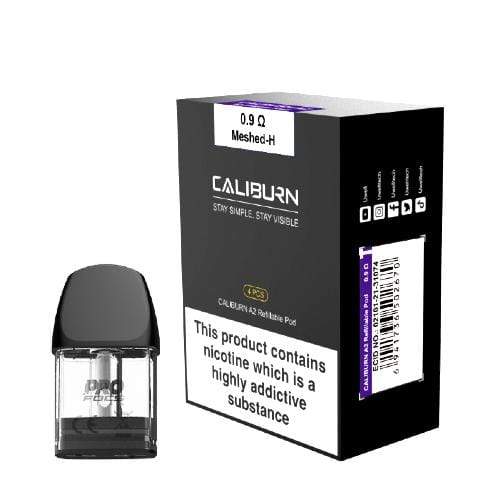 Uwell Caliburn A2 Replacement Pods 0.9ohm Meshed-H