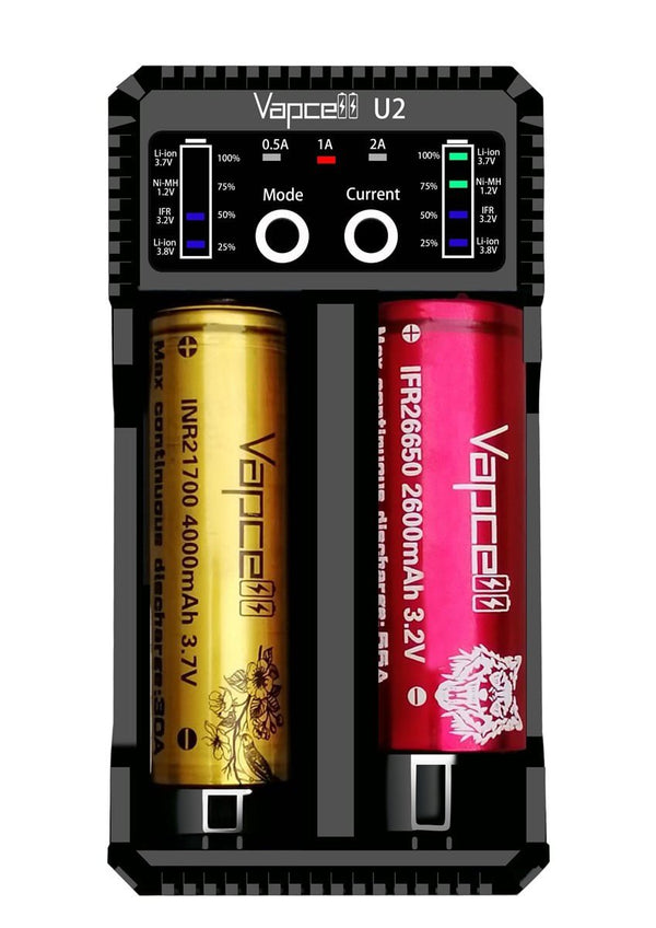 Vapcell U2 Battery Charger