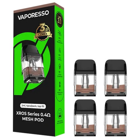 Vaporesso XROS Replacement Pods Corex 3.0 0.4ohm Mesh