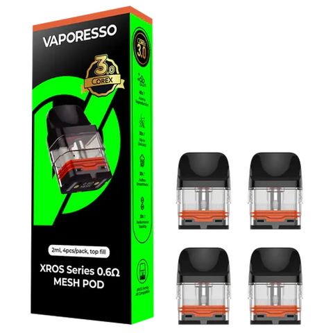 Vaporesso XROS Replacement Pods Corex 3.0 0.6ohm Mesh