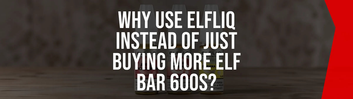 Elfliq bottle compared with an Elf Bar 600