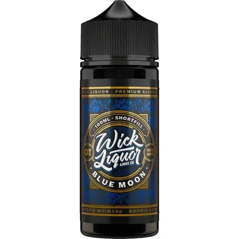 Wick Liquor 100ml Shortfill Juice Range Blue Moon