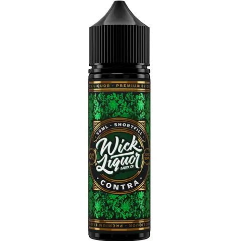 Wick Liquor 50ml Shortfill Juice Range Contra