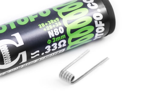 Wotofo Framed Staple Clapton Coils 0.33ohm 10pcs/pack