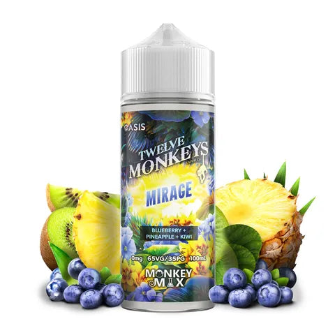 Twelve Monkeys Oasis 100ml Shortfills Mirage