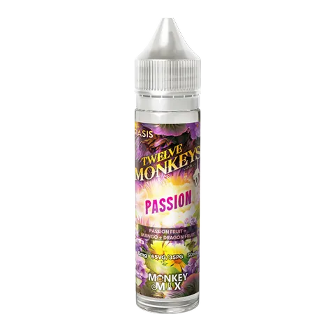 Twelve Monkeys Oasis 50ml Shortfills Passion