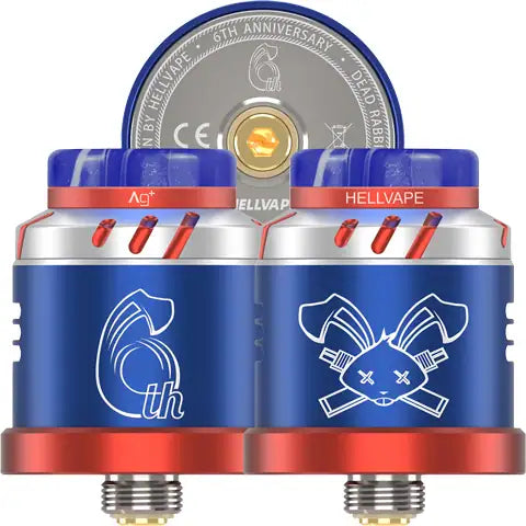 Hellvape Dead Rabbit Solo RDA 6th Anniversary Edition Blue Silver